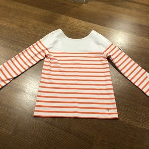 juicy couture orange stripe shirt